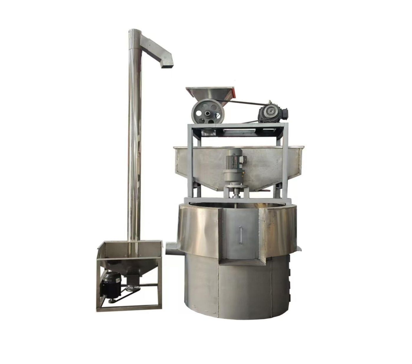 Integrated Feed-Crush-Roast All-in-One Unit